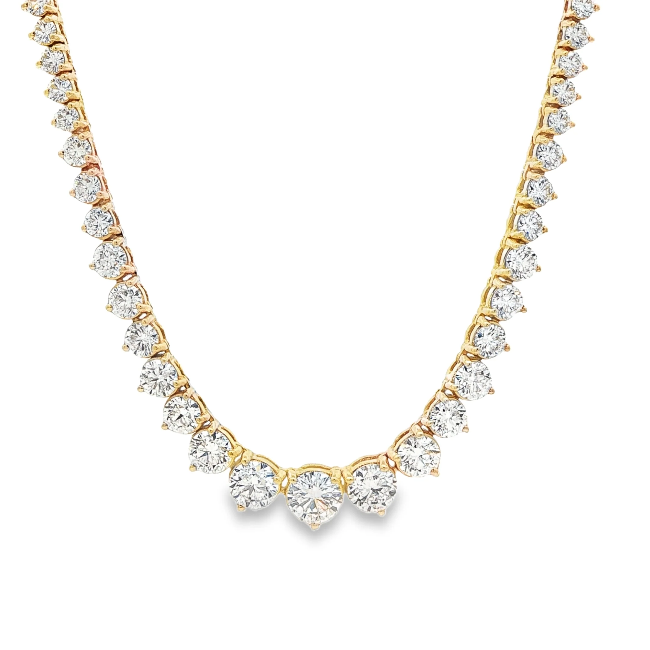 10 CTW Diamond Riviera Necklace - Image 2