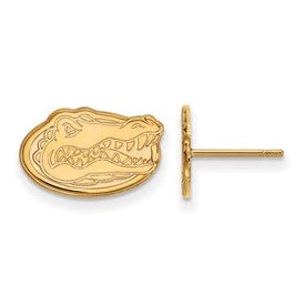 10k Gold LogoArt University of Florida Gator Extra Small Post Earrings
