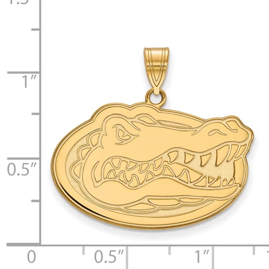 10k Gold LogoArt University of Florida Gator Large Pendant - Image 2