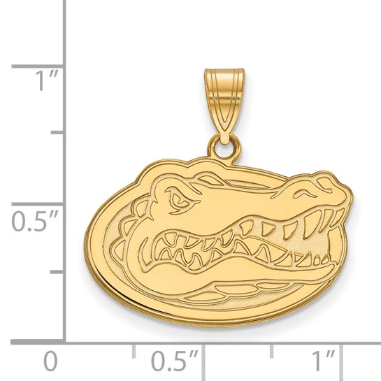 10K Yellow Gold LogoArt University of Florida Gator Medium Pendant - Image 2