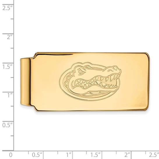10k Yellow Gold LogoArt University of Florida Gator Money Clip - Image 2