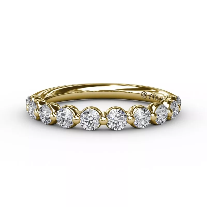 FANA ½ct Single Prong Set Anniversary Band - Image 3