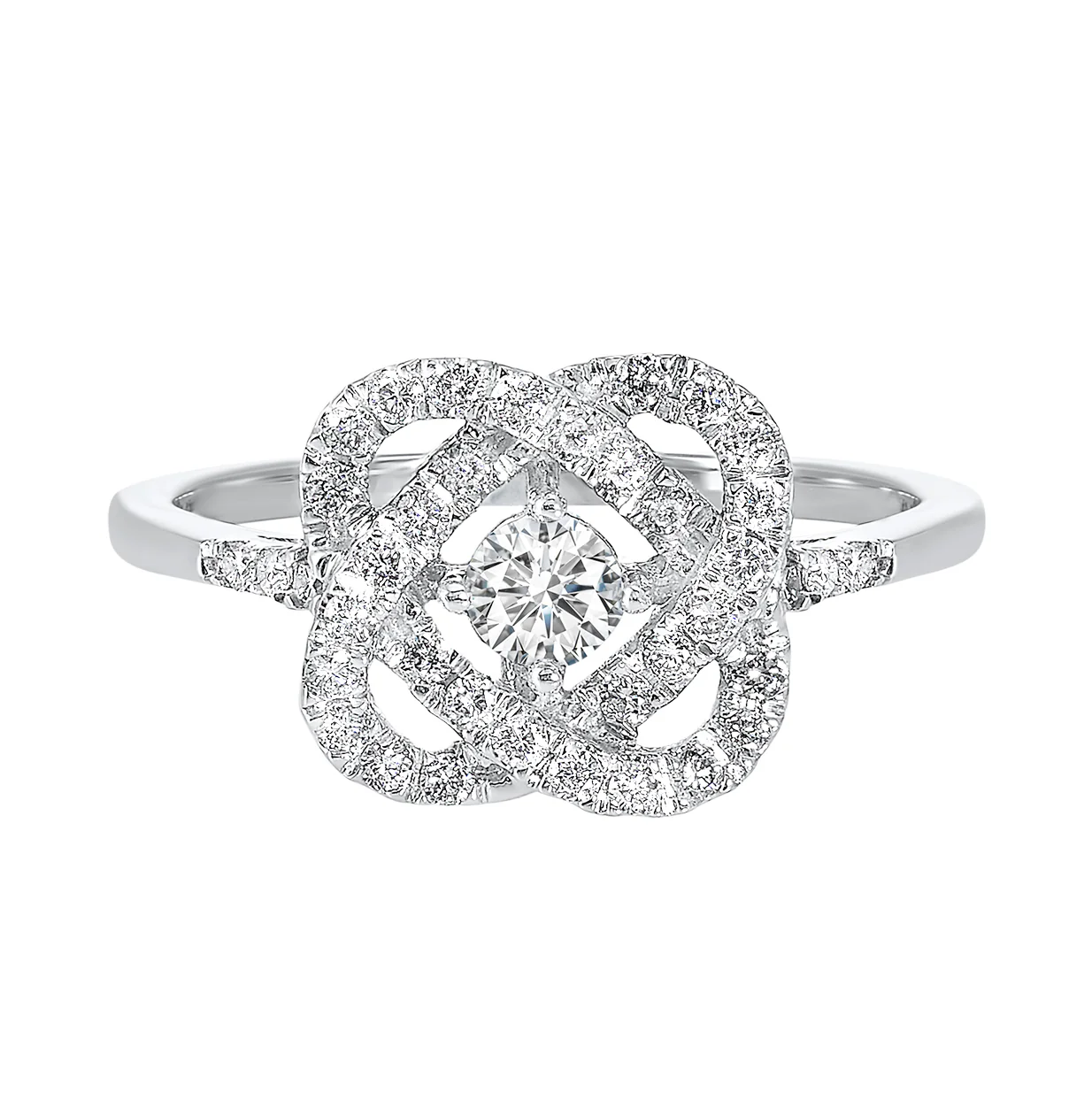 14K Love's Crossing Diamond Ring (0.25 CTW)