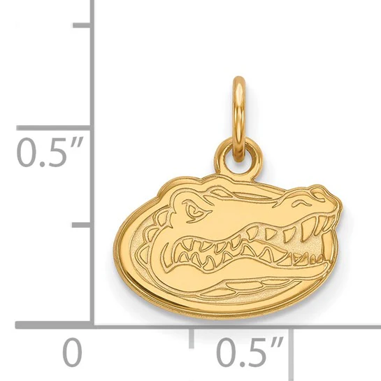 14k Yellow Gold LogoArt University of Florida Gator Extra Small Pendant - Image 2