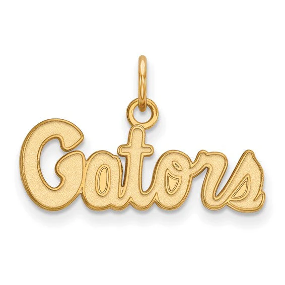 14k Yellow Gold LogoArt University of Florida Gators Script Extra Small Pendant