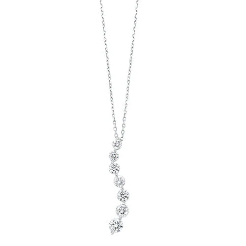 14k Journey Diamond Pendant Necklace - (0.50 CTW)