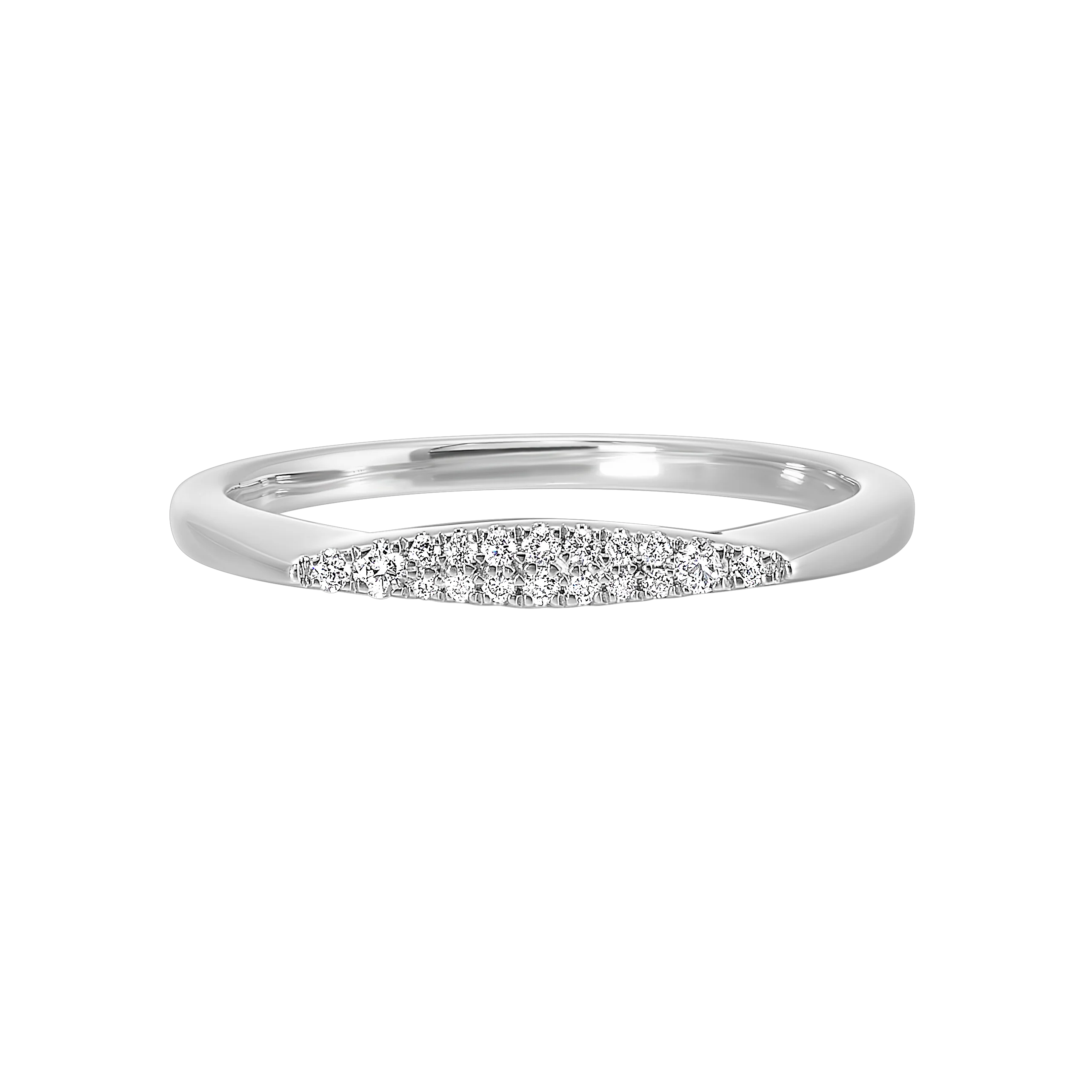 14K White or Yellow Gold Diamond Stackable Fashion Ring (0.10CTW) - Image 4