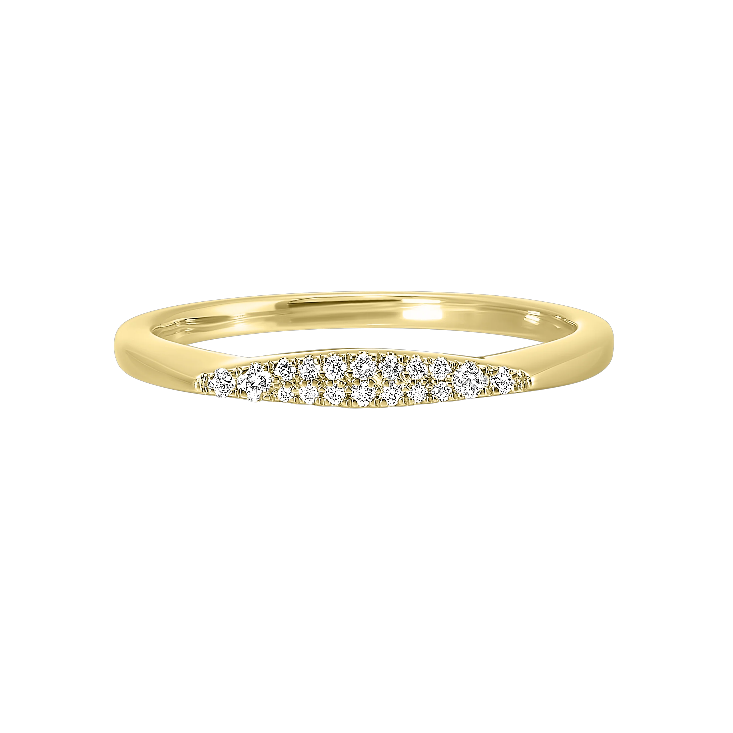 14K White or Yellow Gold Diamond Stackable Fashion Ring (0.10CTW) - Image 5