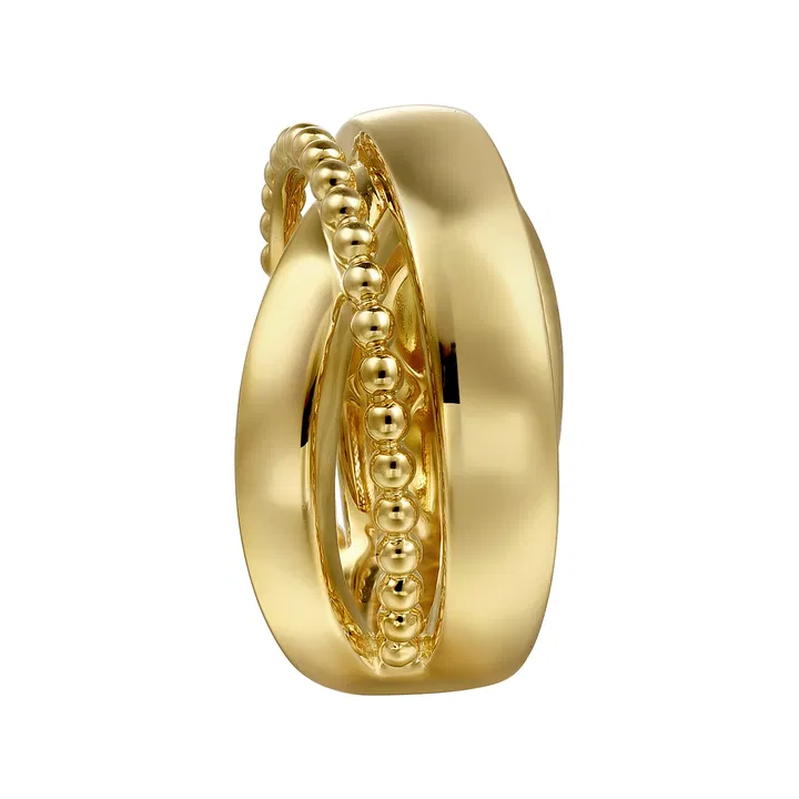 Gabriel & Co. 14K Yellow Gold Bujukan Criss Cross Ring - Image 3