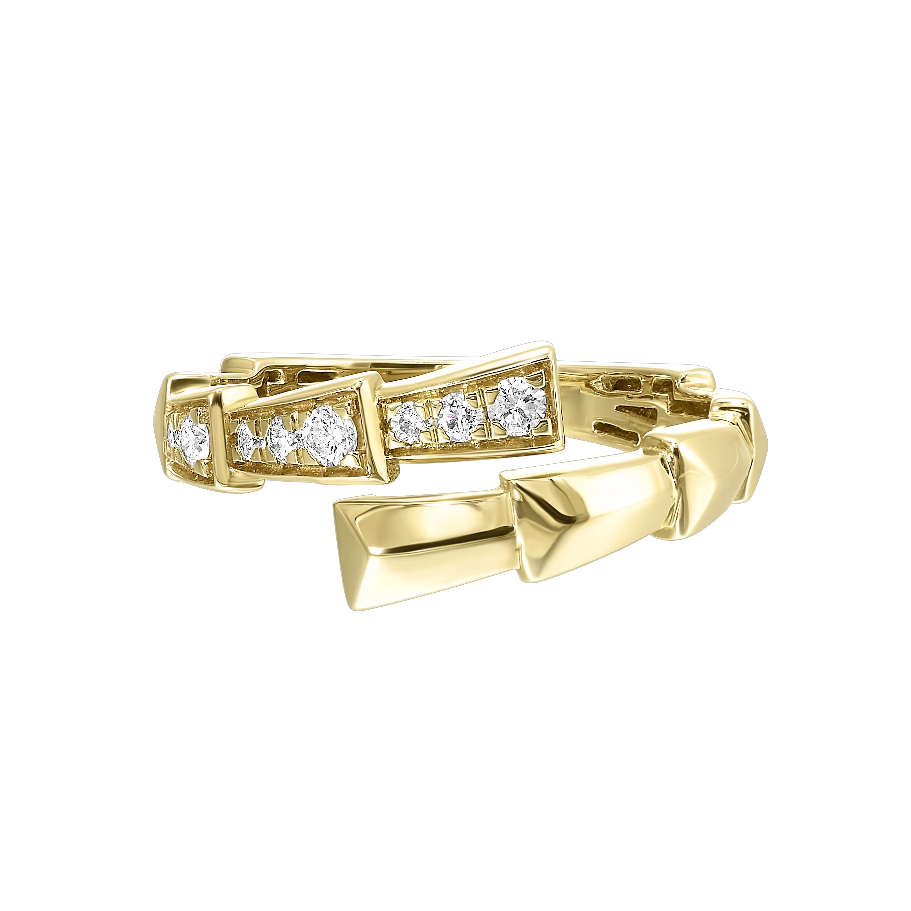 14K Yellow Gold Diamond Fashion Ring (0.20CTW)