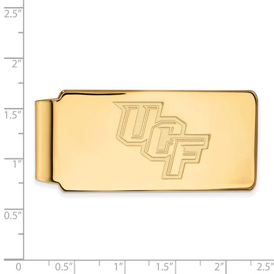 14k Yellow Gold LogoArt University of Central Florida U-C-F Money Clip - Image 2