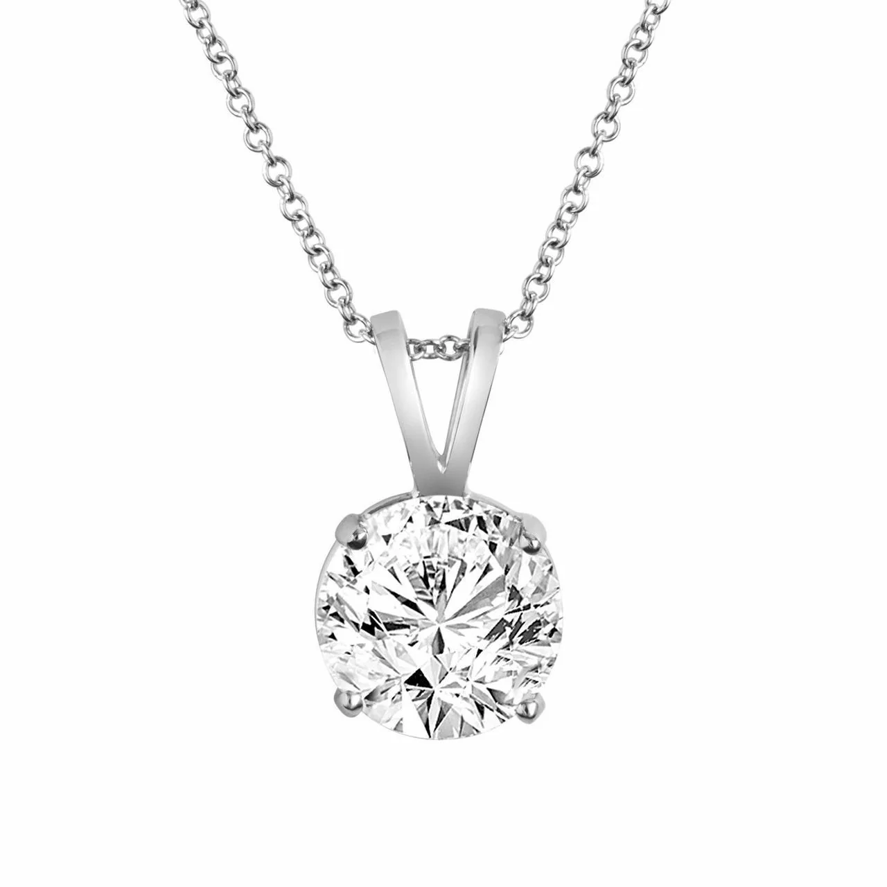 14kt Diamond Solitaire Pendant (1 CTW)