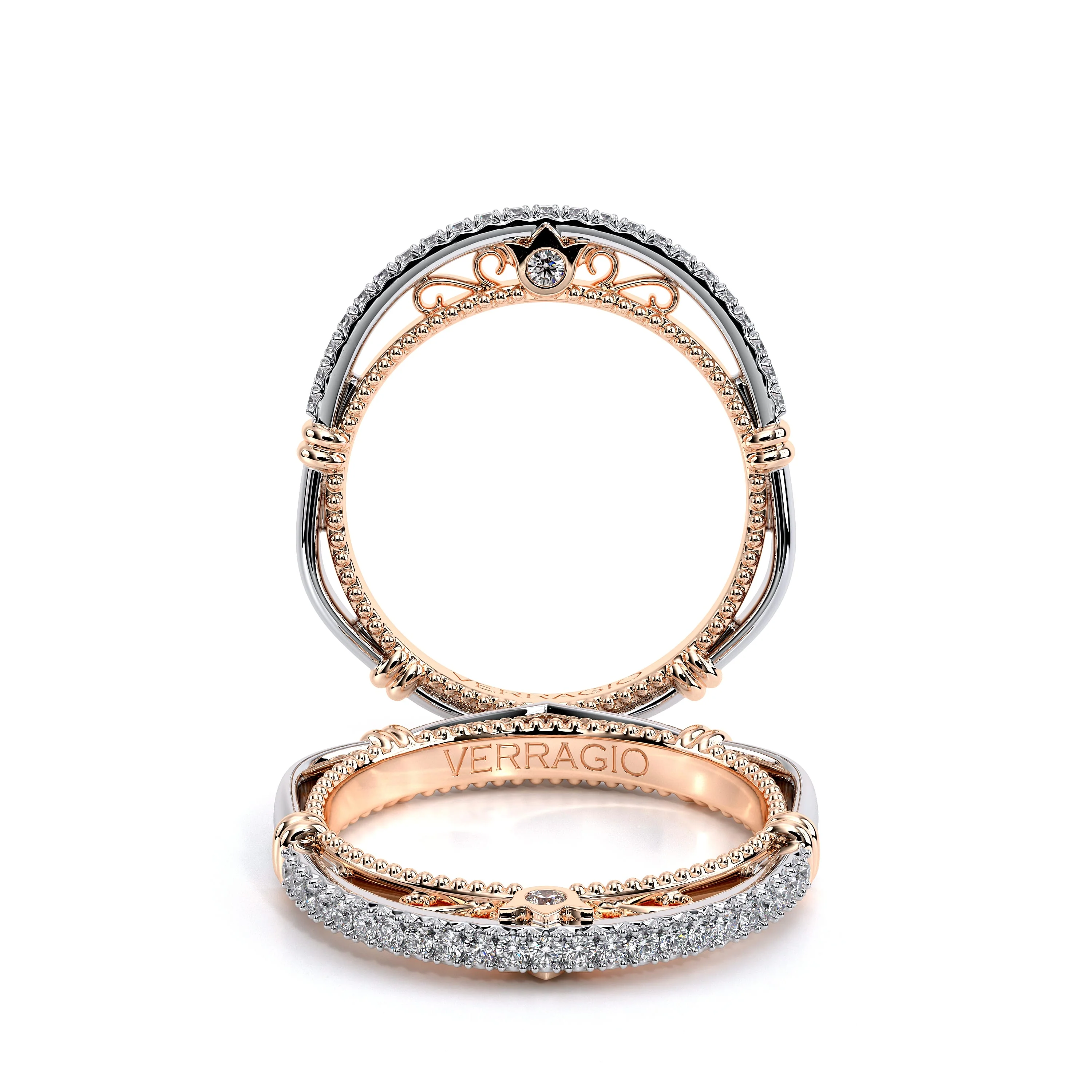 Verragio PARISIAN 105WSB 18k Two Tone Women's Band