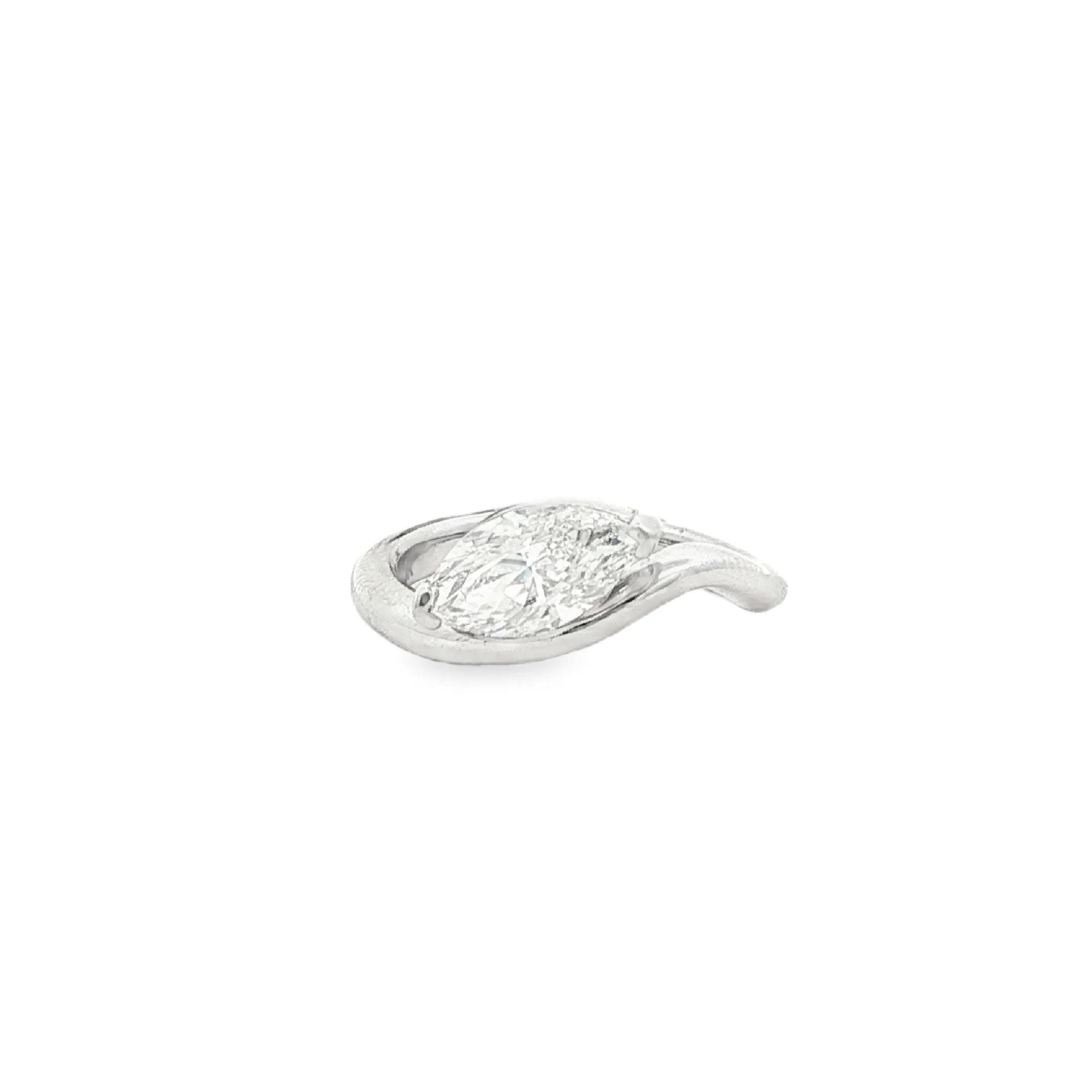1CTW Marquise Diamond Pinky Ring