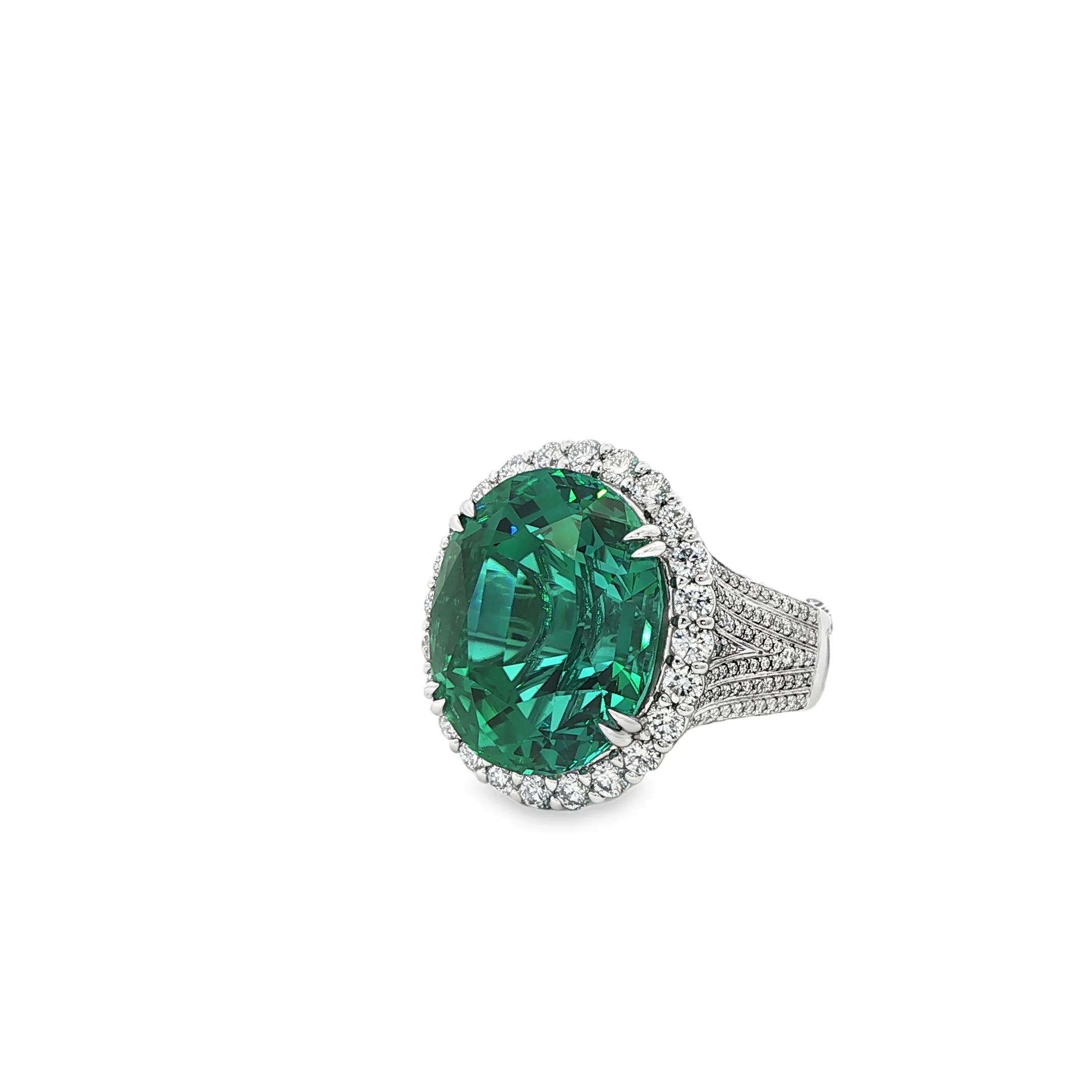 20.03ct Blue/Green Tourmaline Ring - Image 2