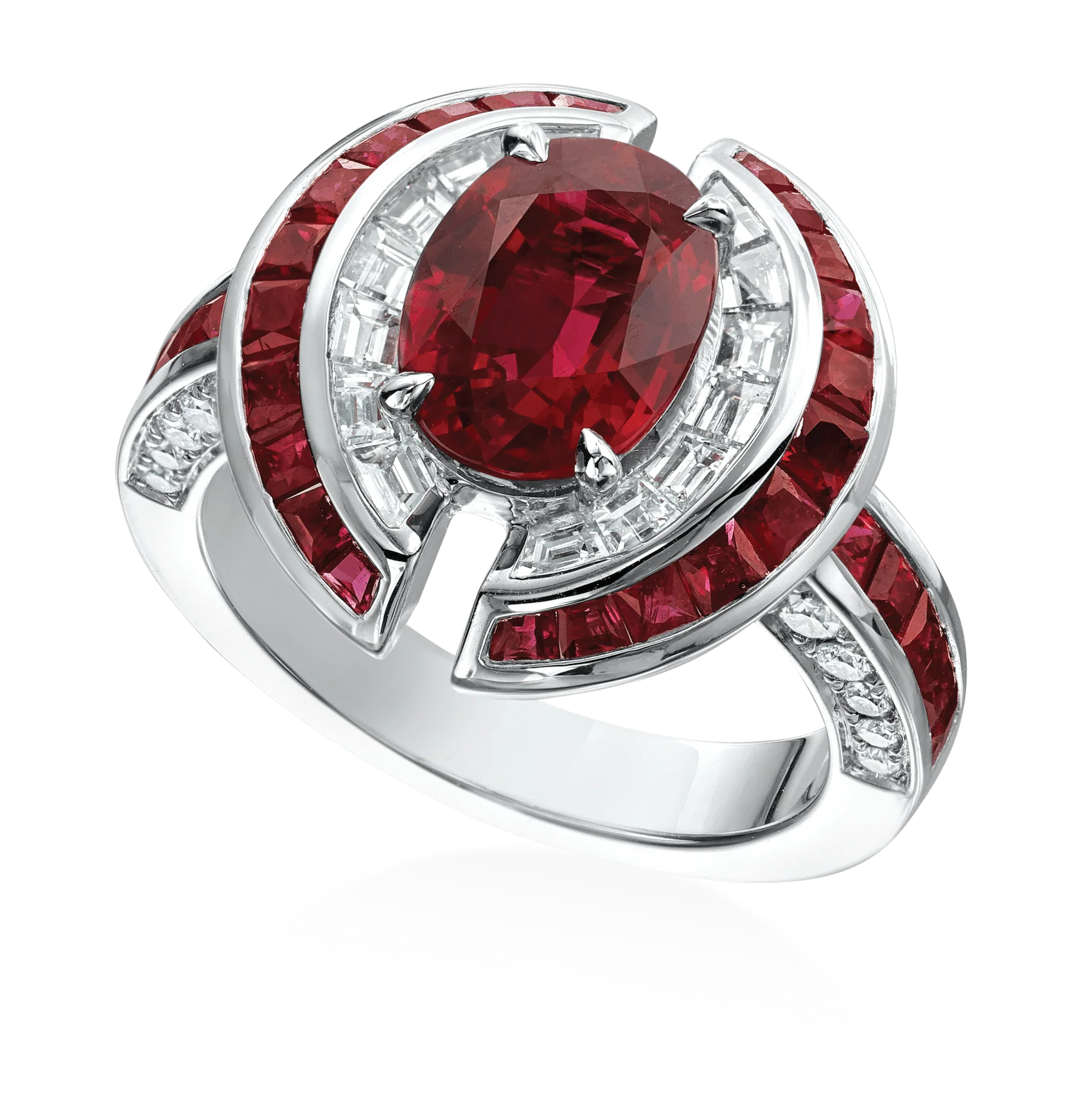 3.21CT Heated Burma Ruby Ring