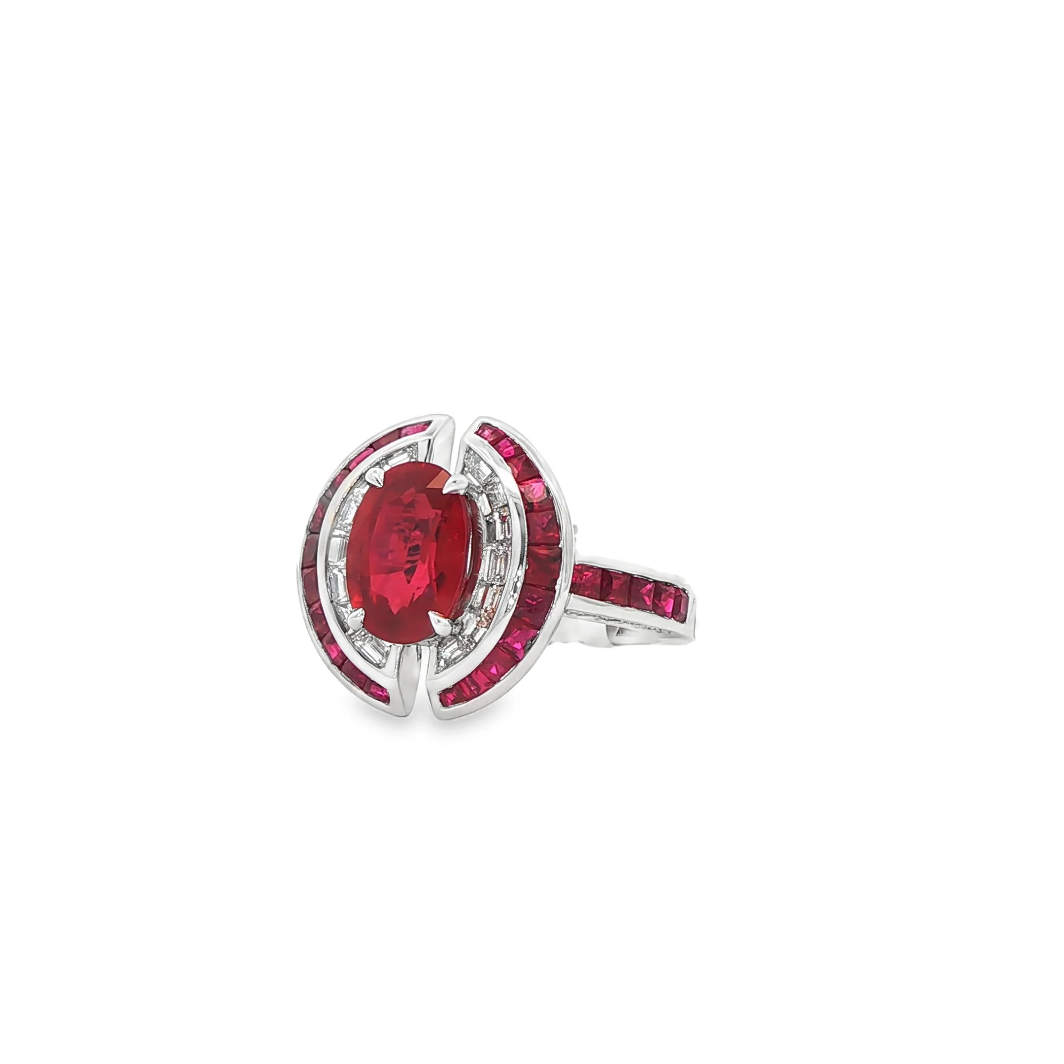 3.21CT Heated Burma Ruby Ring - Image 2