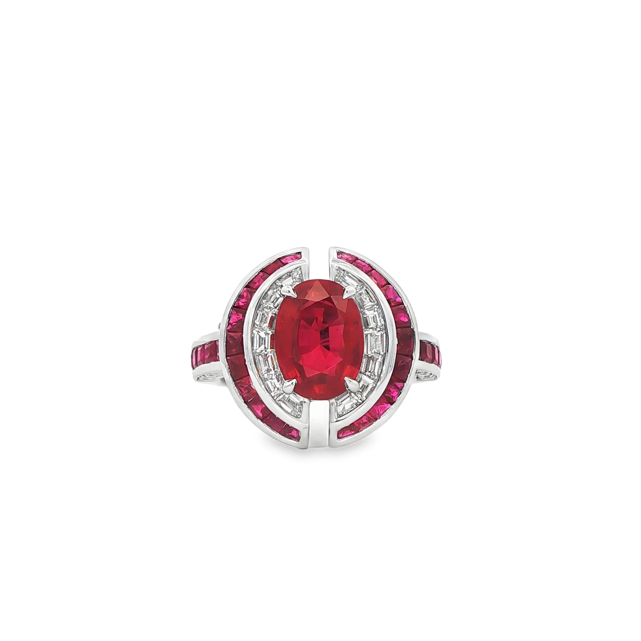 3.21CT Heated Burma Ruby Ring - Image 3