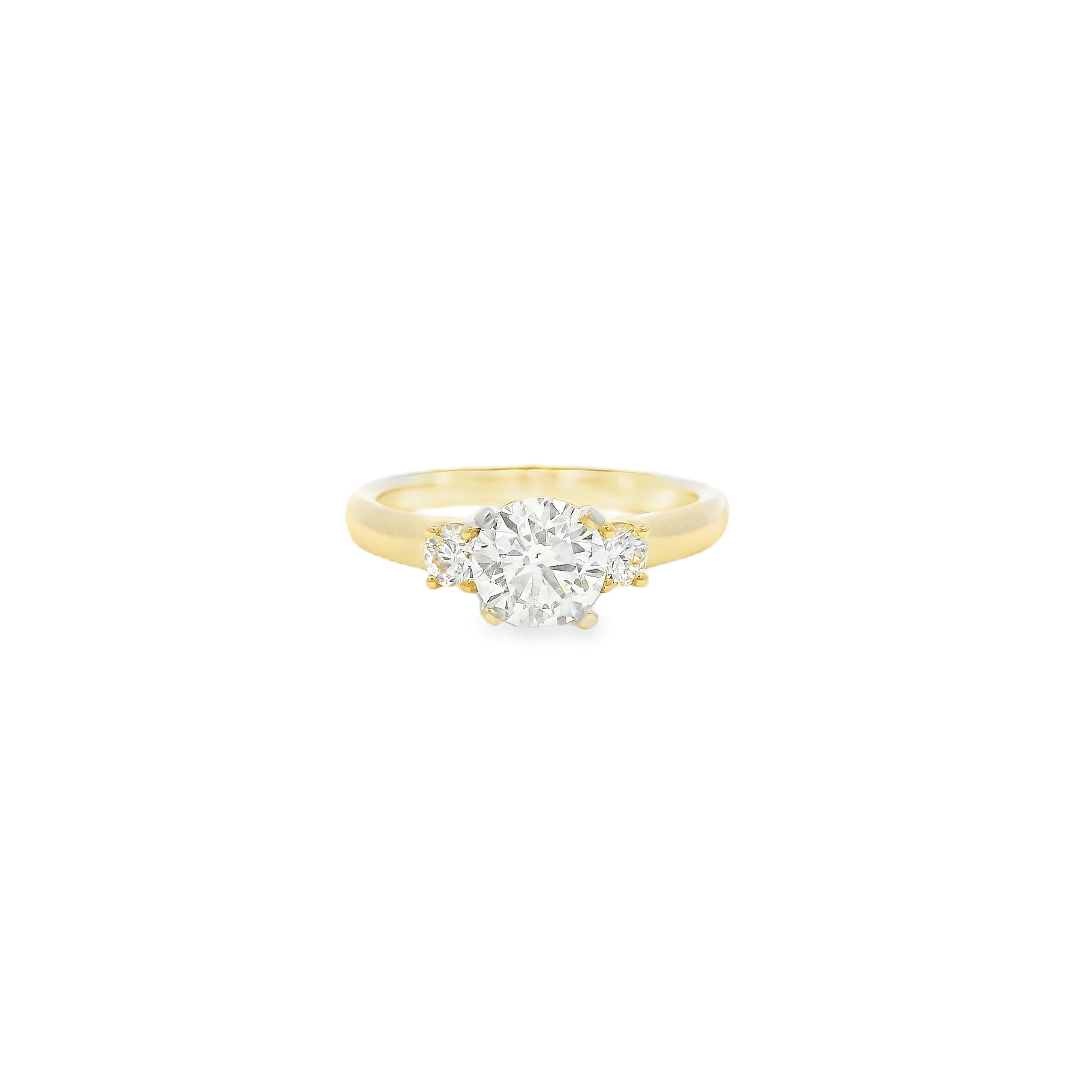 3 Stone Semi Diamond Ring