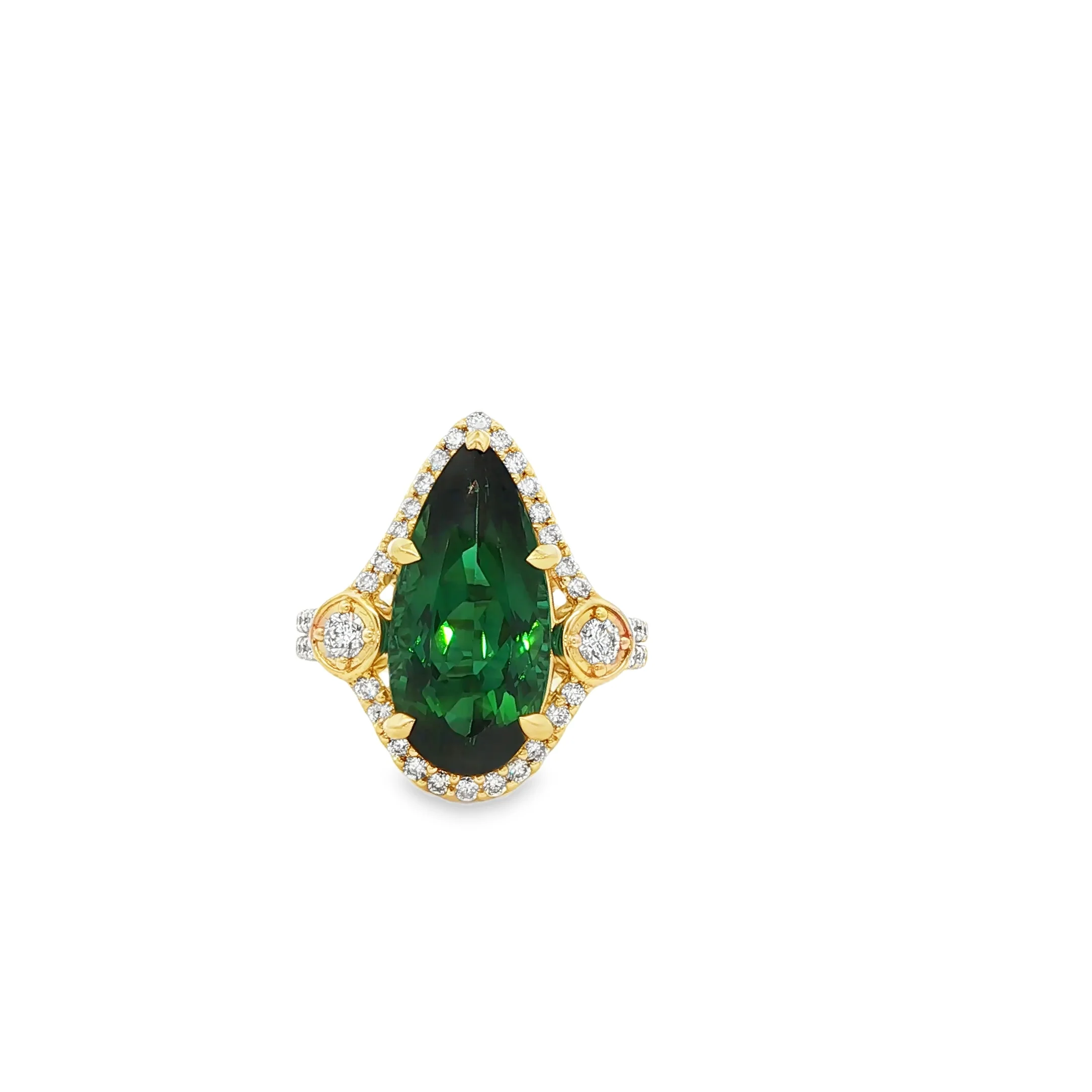 6.73ct Green Tourmaline Ring - Image 2