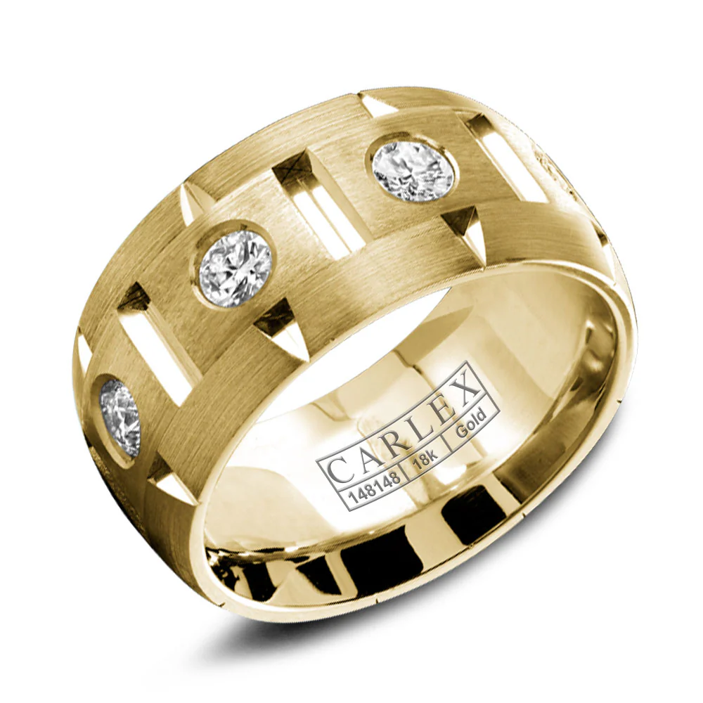 CARLEX G1 Mens Wedding Band WB-9464Y-S6