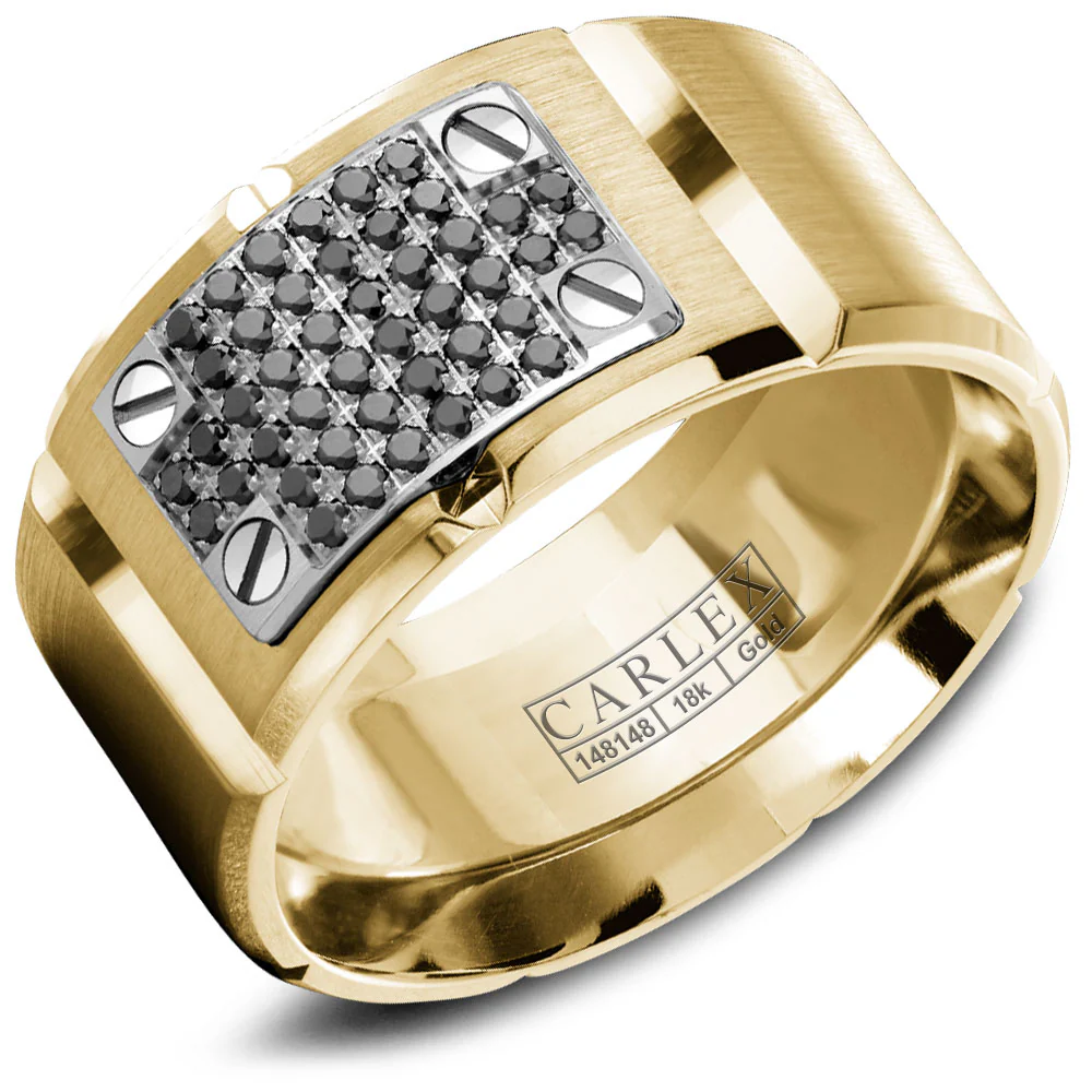CARLEX G2 Mens Wedding Band WB-9798WYBD