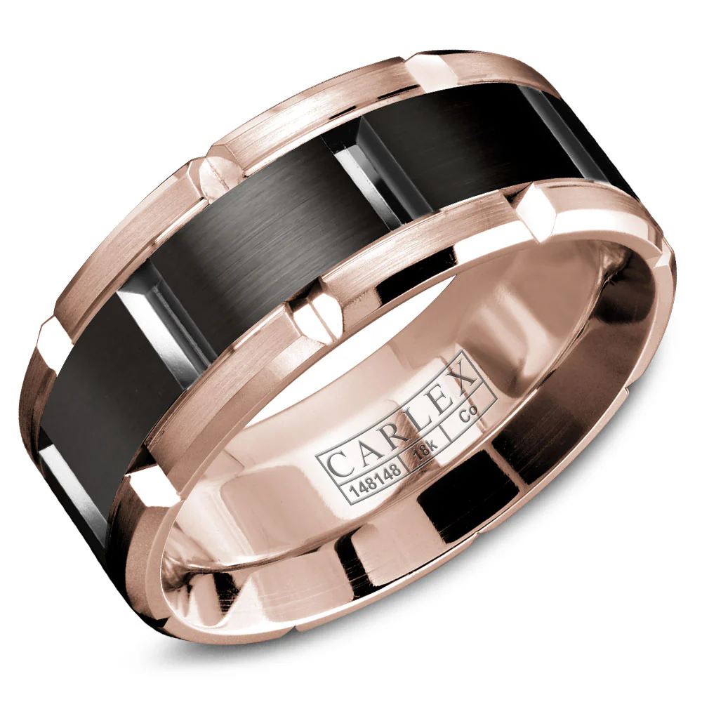 CARLEX Sport Mens Wedding Band WB-9123BR