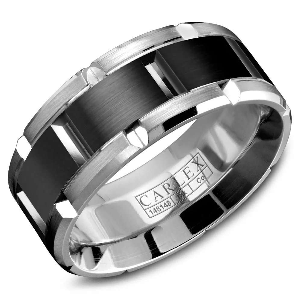 CARLEX Sport Mens Wedding Band WB-9123BW