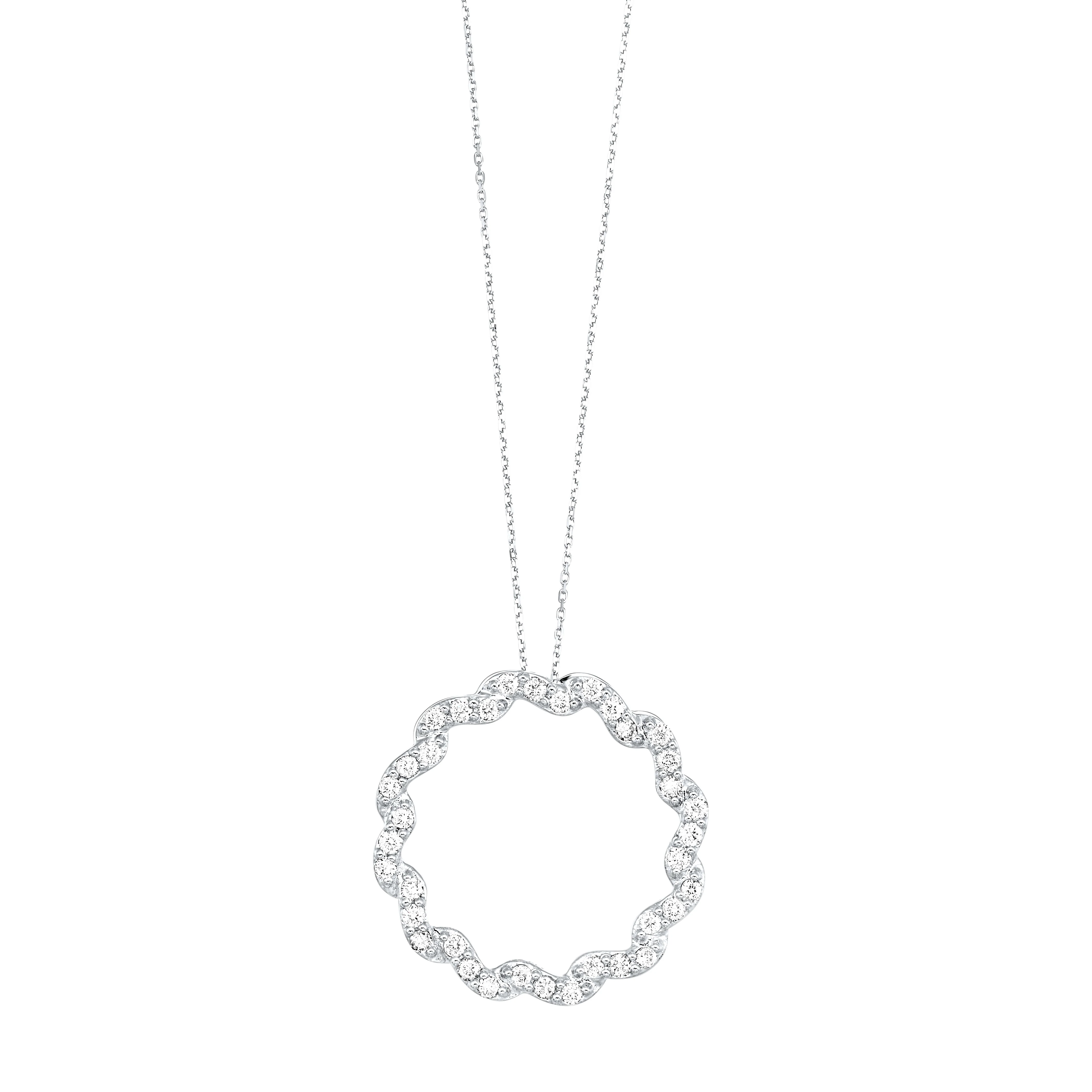 Circle Pendant - 1/4 ctw