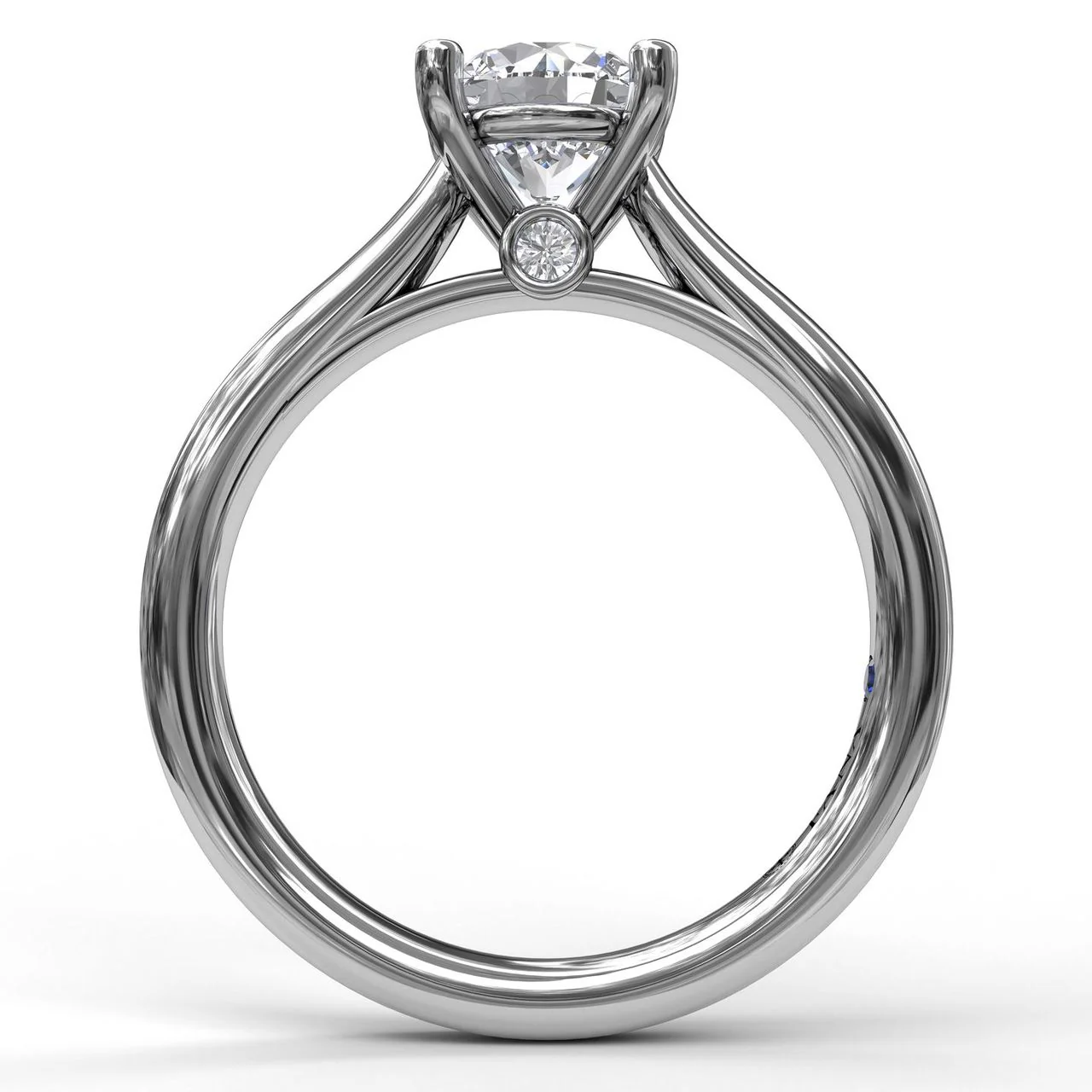 FANA Classic Solitaire With Peek A Boo Diamond Ring Setting - Image 2