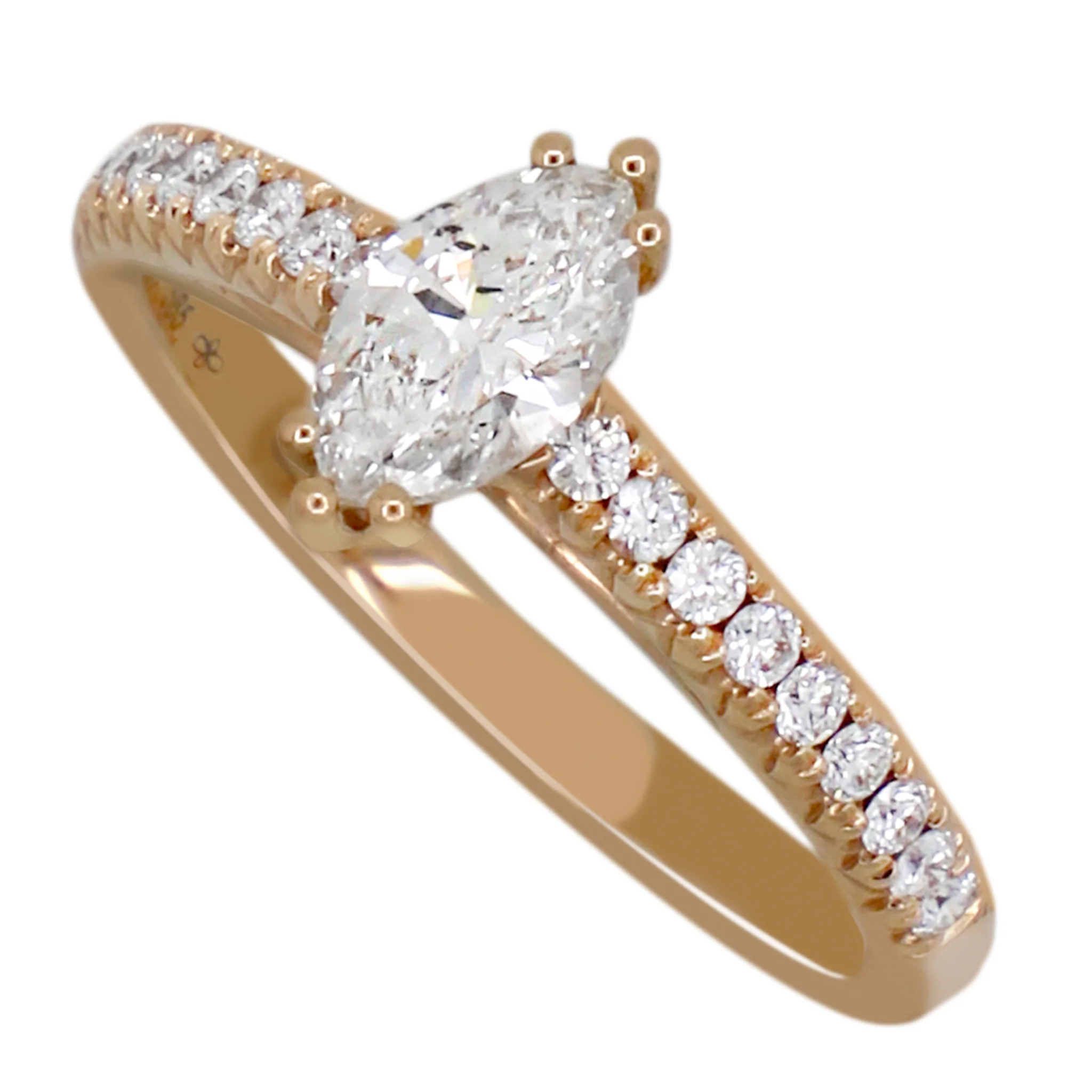 Complete Marquise Engagement Ring - Image 2