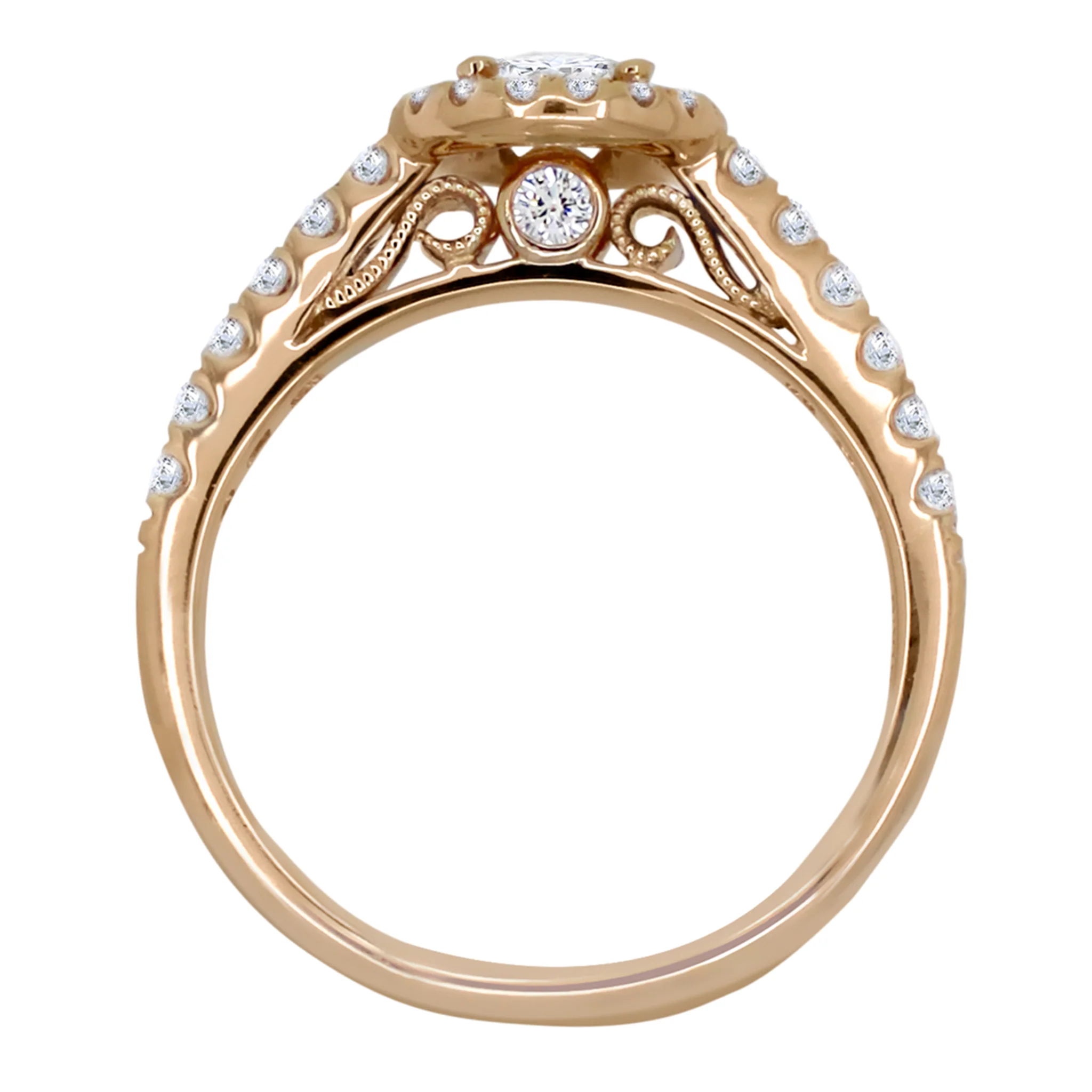 Complete Round Engagement Ring - Image 4