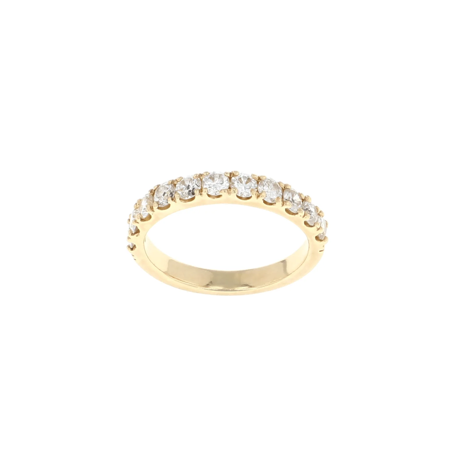 14K Yellow Gold Diamond Band (0.75CTW)