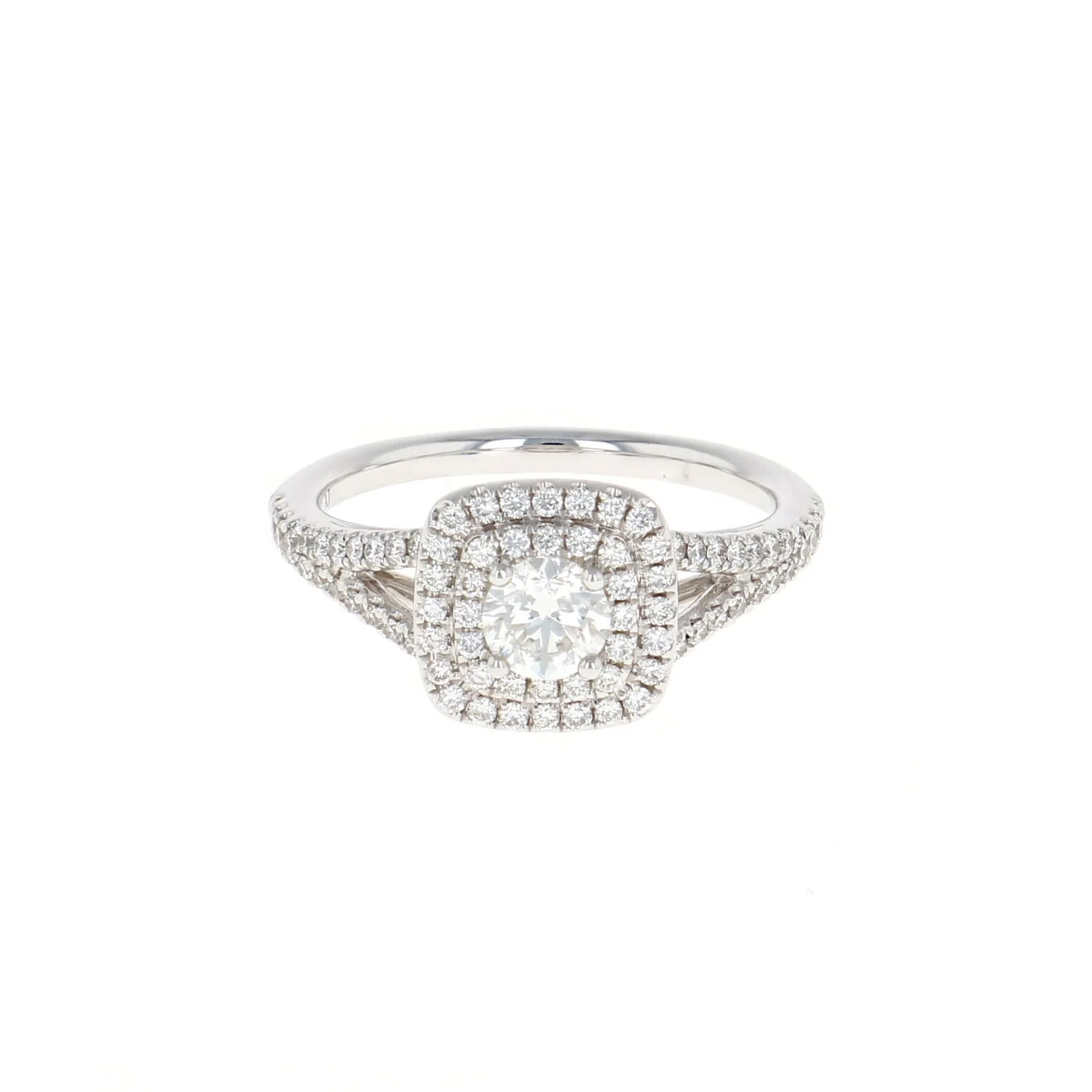 Cushion Double Halo Complete Engagement Ring (0.83CTW) - Image 2