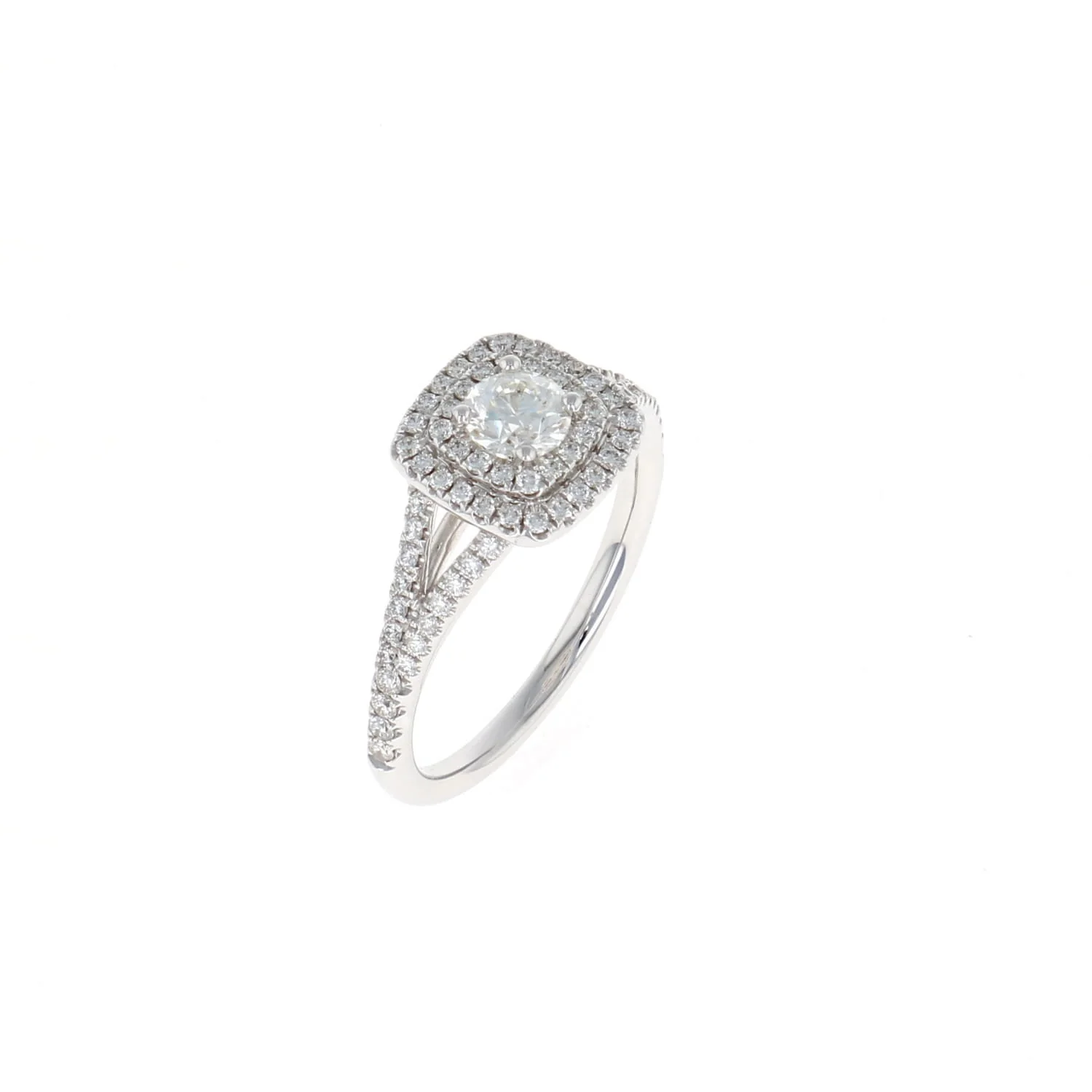 Cushion Double Halo Complete Engagement Ring (0.83CTW) - Image 3