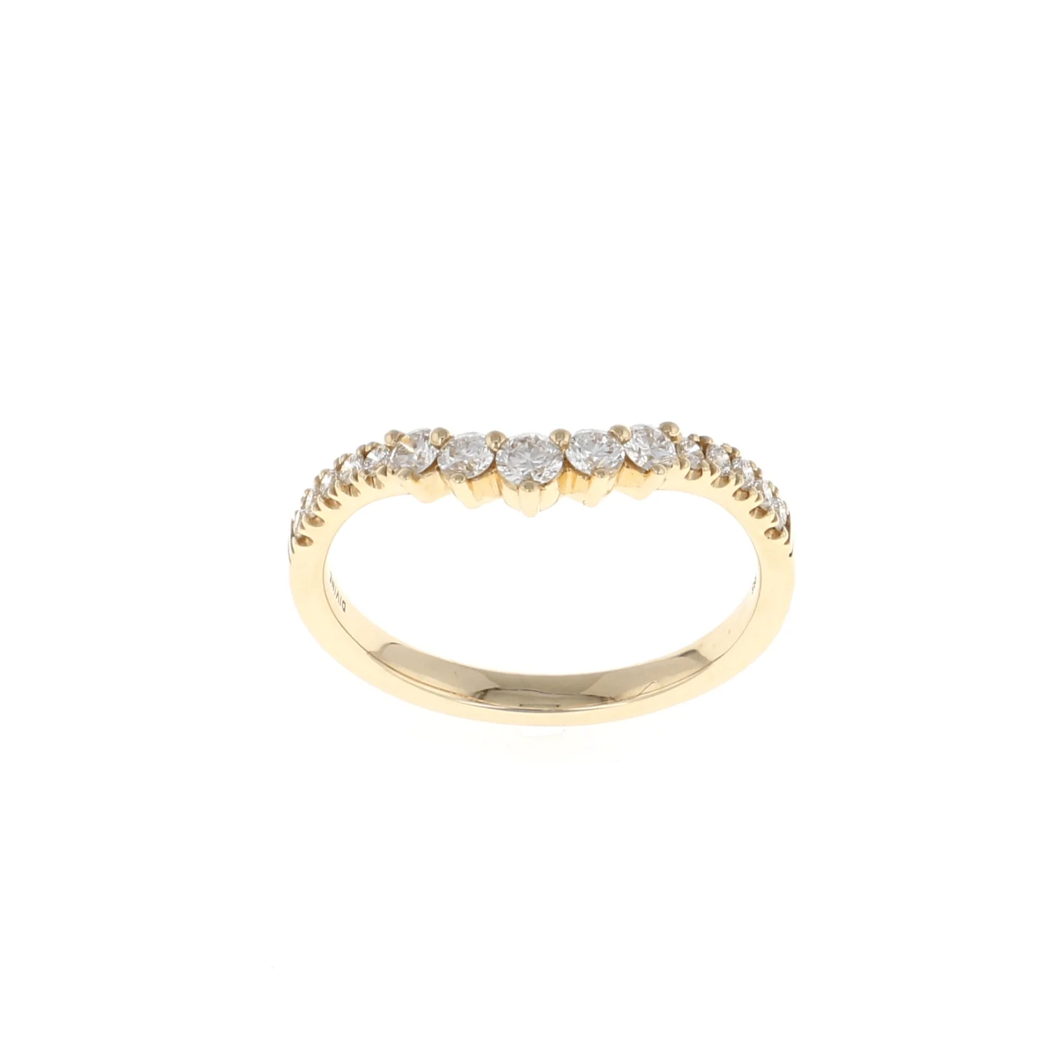 Diamond Shared Prong Contour Band (0.34CTW)