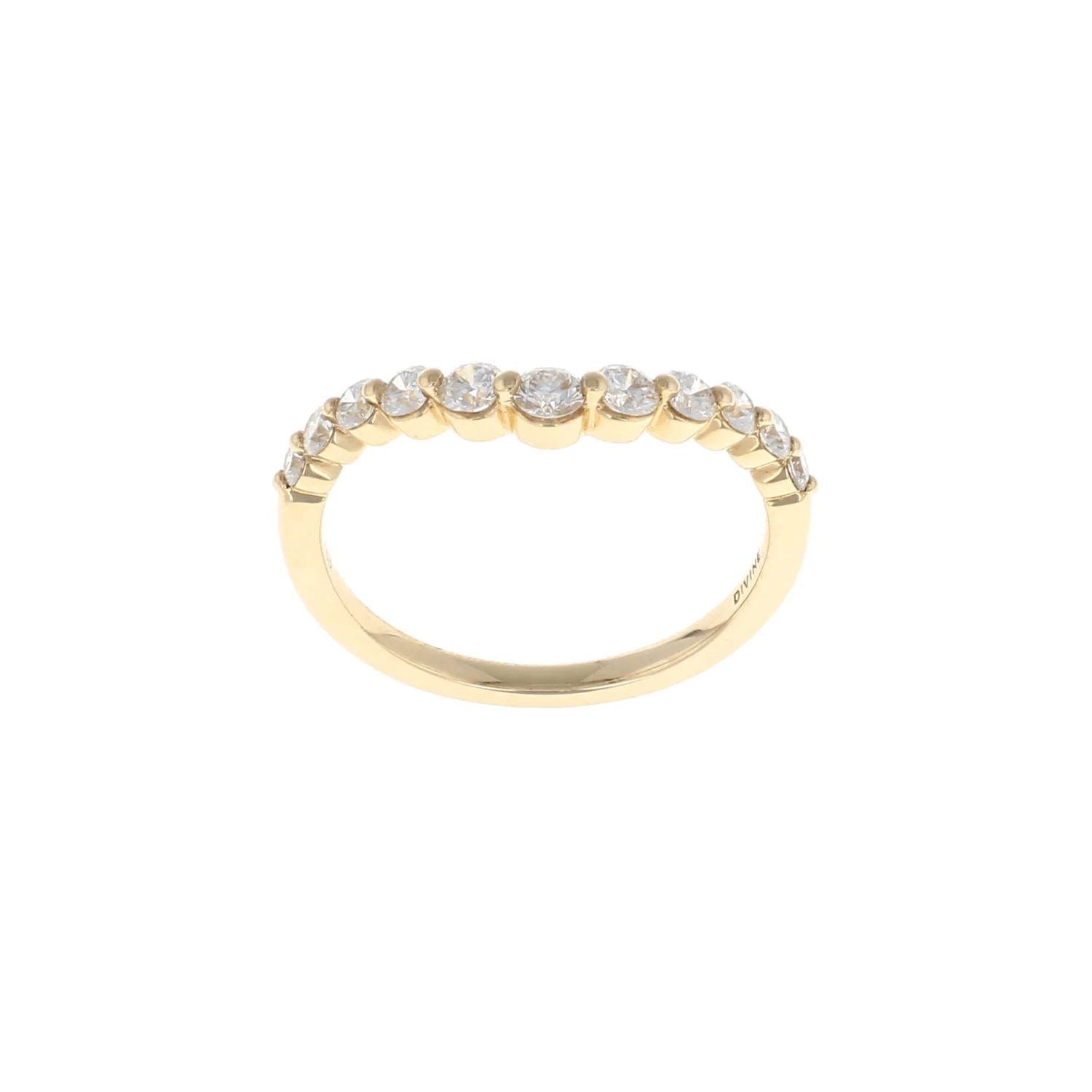 Diamond Single Prong Contour Band (0.50CTW)
