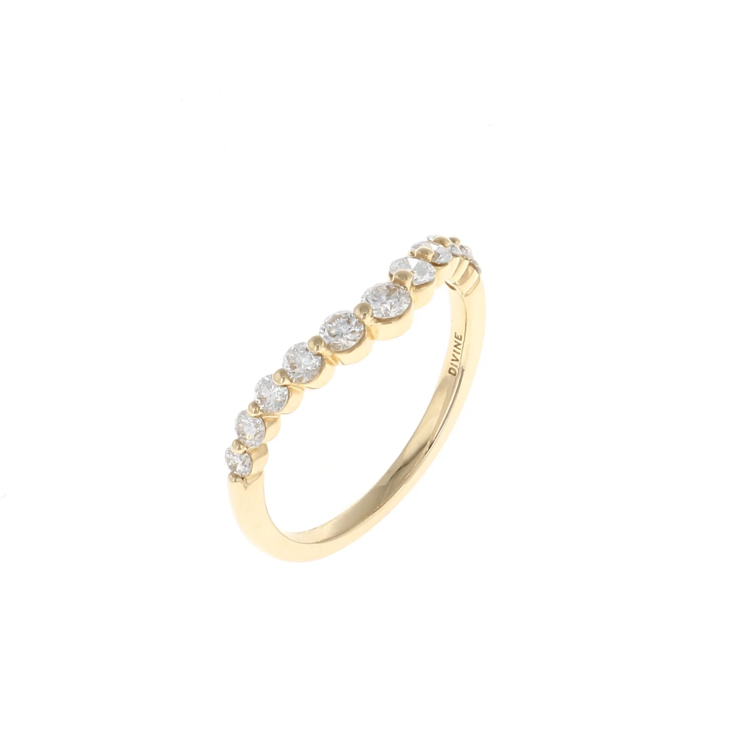 Diamond Single Prong Contour Band (0.50CTW) - Image 2