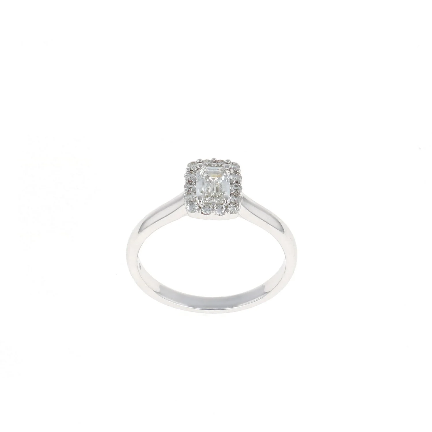 Emerald Halo Complete Engagement Ring (0.67CTW)