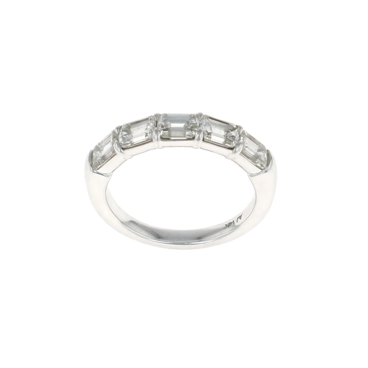 Five Stone Emerald Cut Buttercup Diamond Band (2.00CTW)