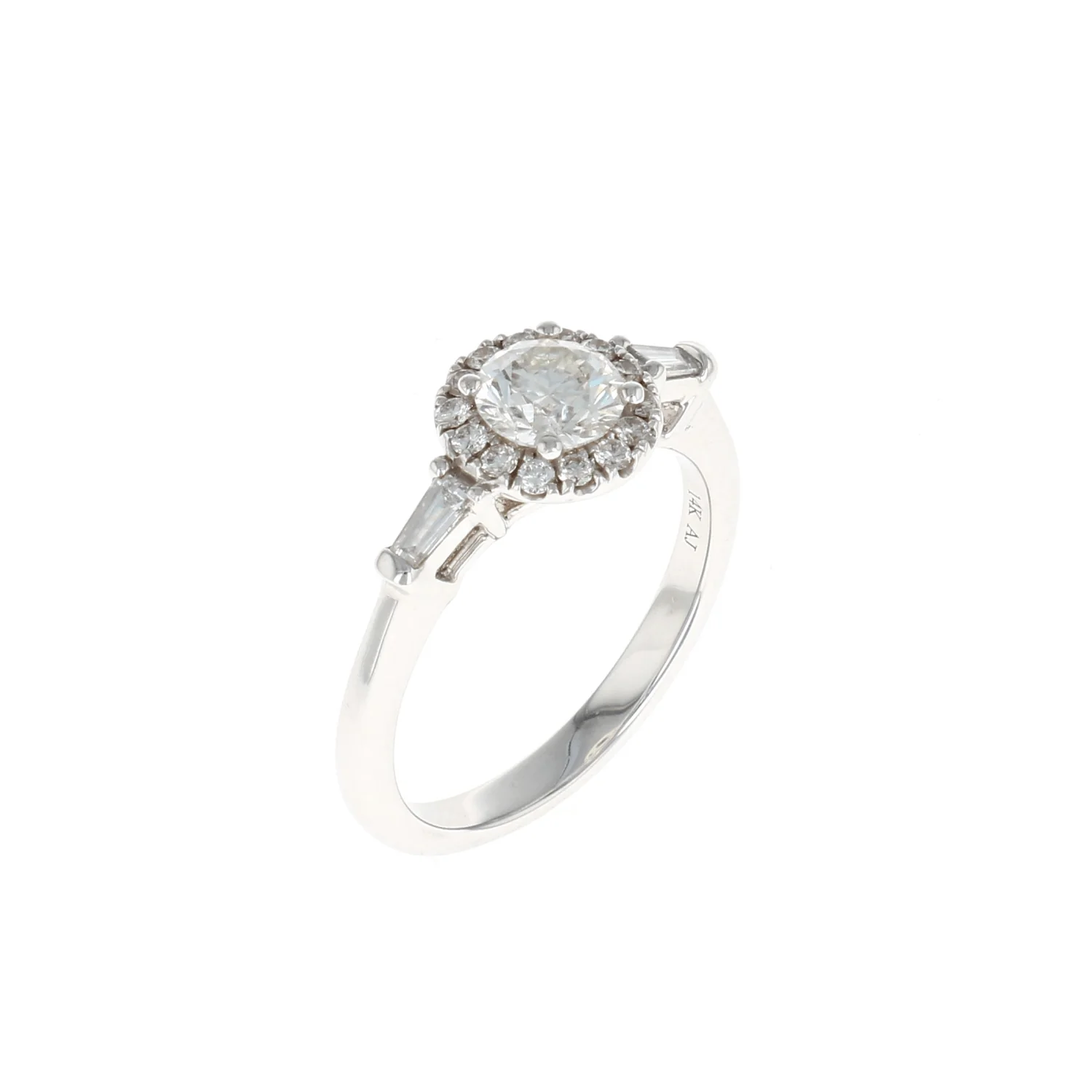 Round Halo Complete Engagement Ring (1.06CTW) - Image 2