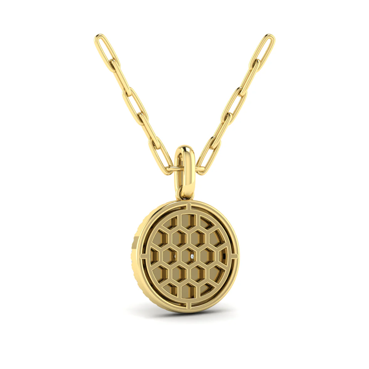 Vlora Amuleta 14K Center Star Diamonds and Bezel Pendant Necklace (0.22CTW) - Image 8