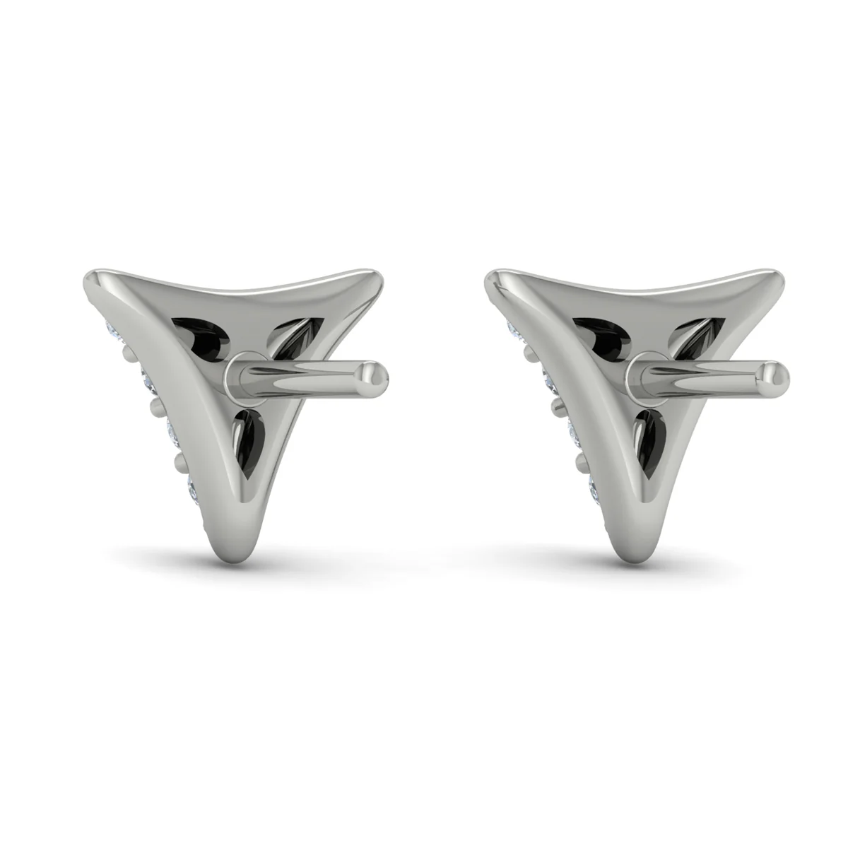 Vlora Miravel 14K Diamond Trinity Stud Earrings (0.3CTW) - Image 5