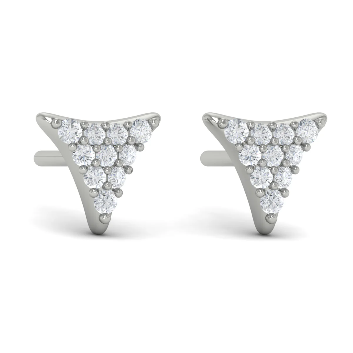 Vlora Miravel 14K Diamond Trinity Stud Earrings (0.3CTW) - Image 6