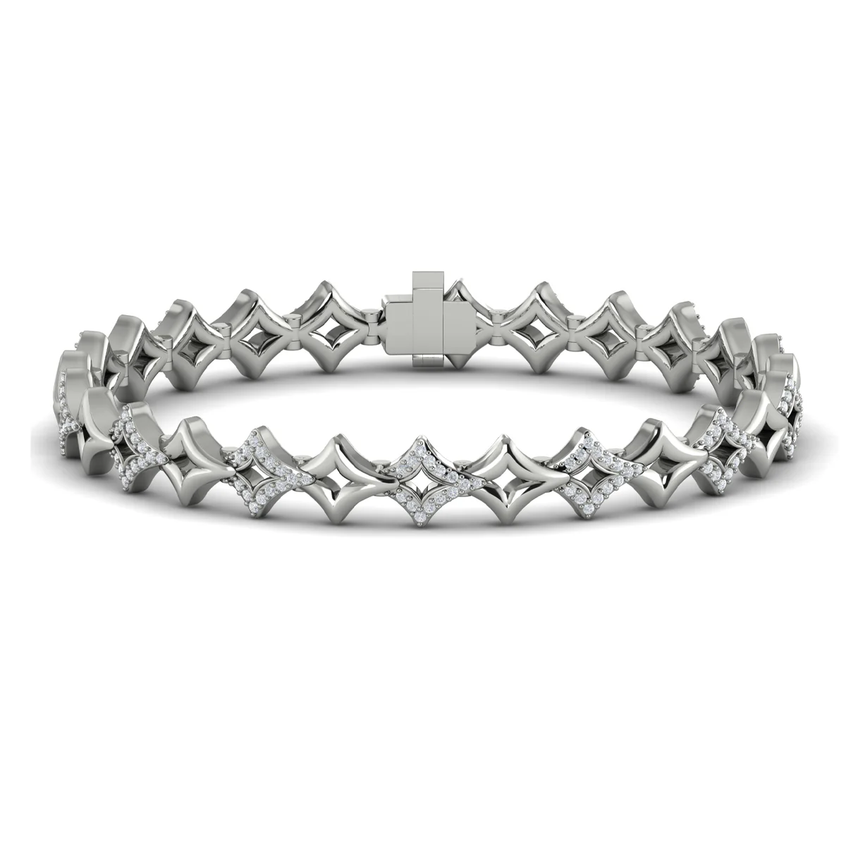 Vlora Estrella 14K Open Vlora Star Bracelet with Diamonds (0.73CTW) - Image 3