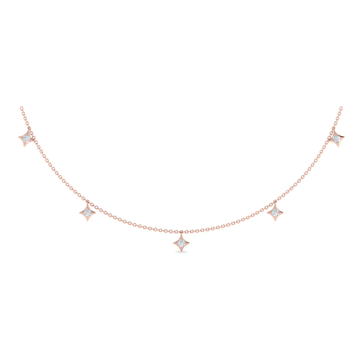Vlora Estrella 14K Multi Diamond Vlora Star Tassel Necklace (0.65CTW)