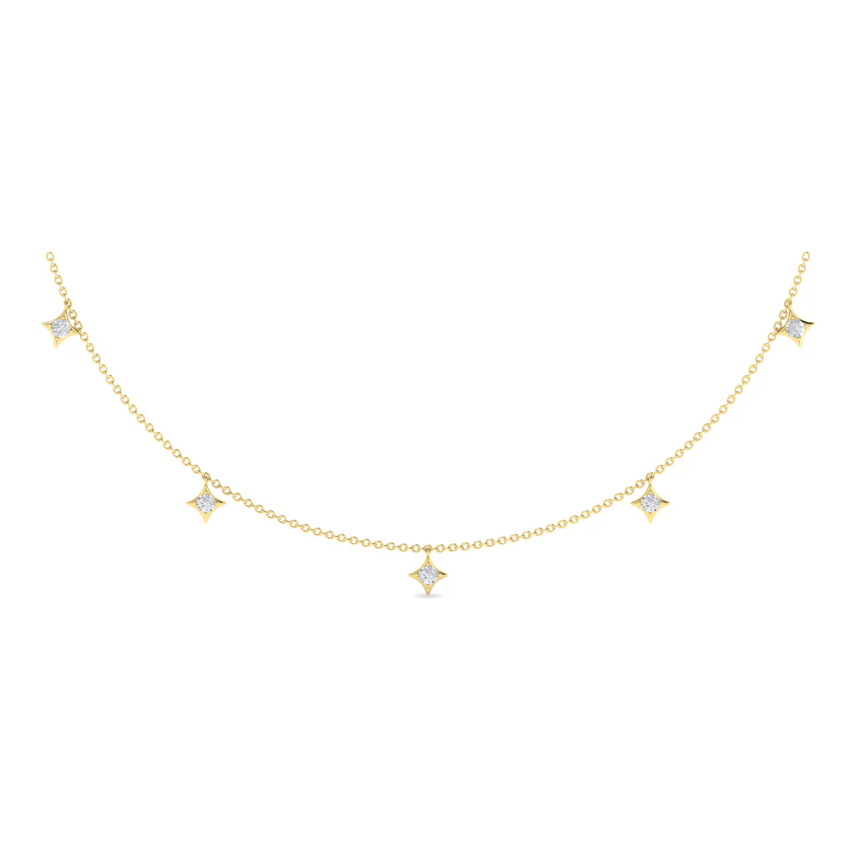 Vlora Estrella 14K Multi Diamond Vlora Star Tassel Necklace (0.65CTW) - Image 6