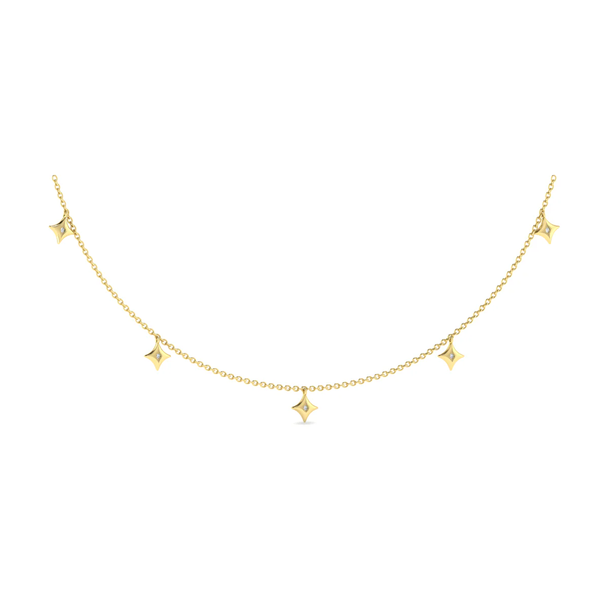 Vlora Estrella 14K Multi Diamond Vlora Star Tassel Necklace (0.65CTW) - Image 7