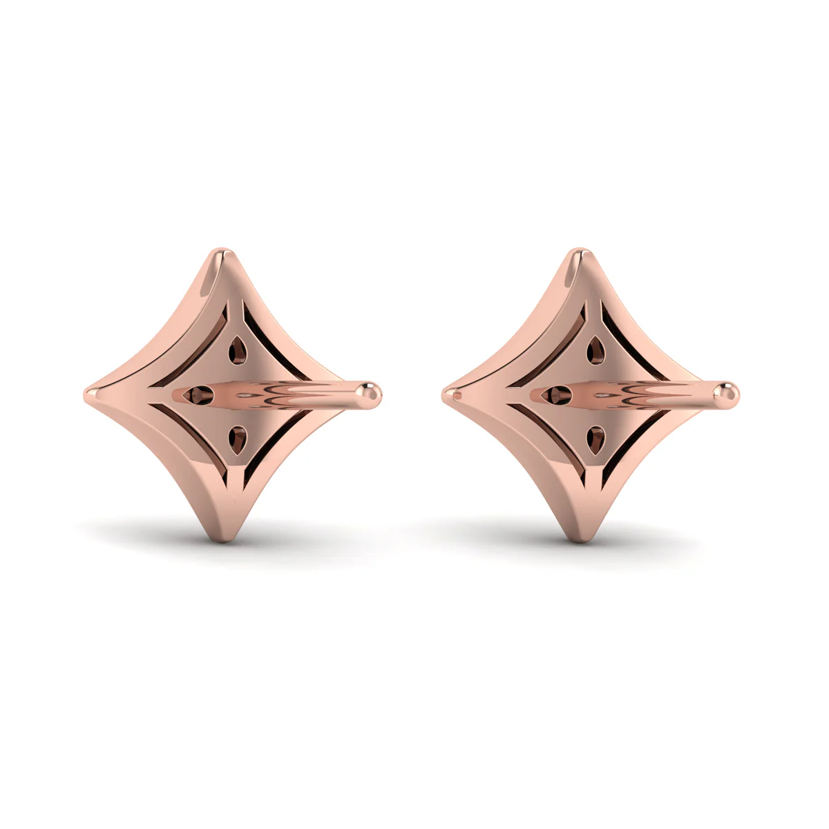 Vlora Estrella 14K Diamond Star Stud Earrings (Diamond 0.18CTW) - Image 2