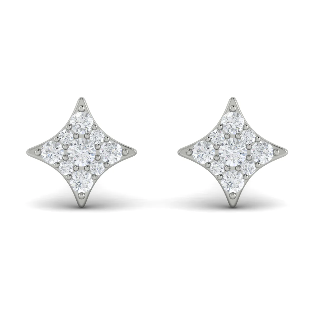 Vlora Estrella 14K Diamond Cluster Star Stud Earrings (Diamond 0.29CTW) - Image 4